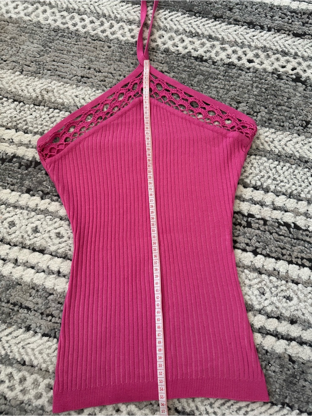 Women's Halter Ribbed Knit Halter - Picture 5 of 5